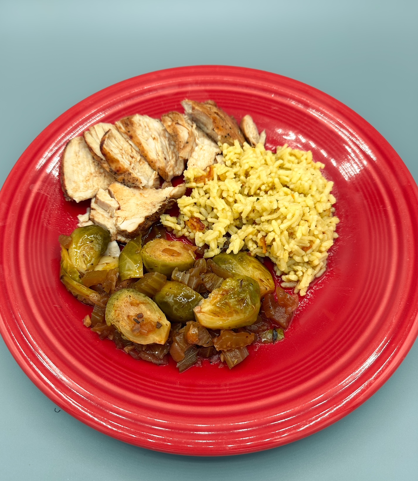 Cider-Braised Turkey Tenderloins & Brussels Mélange