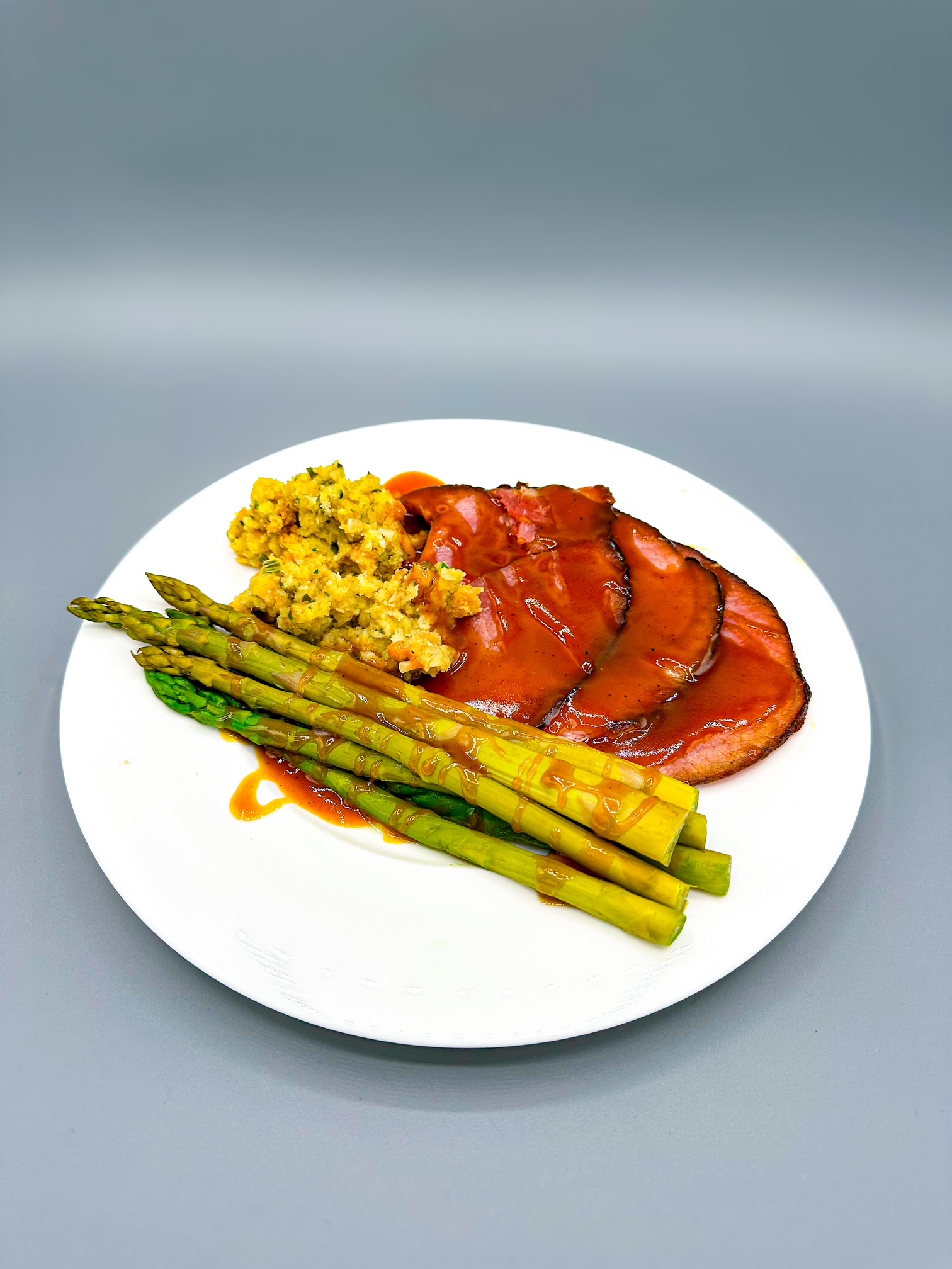 Maple-Honey Holiday Ham with Sweet Gravy