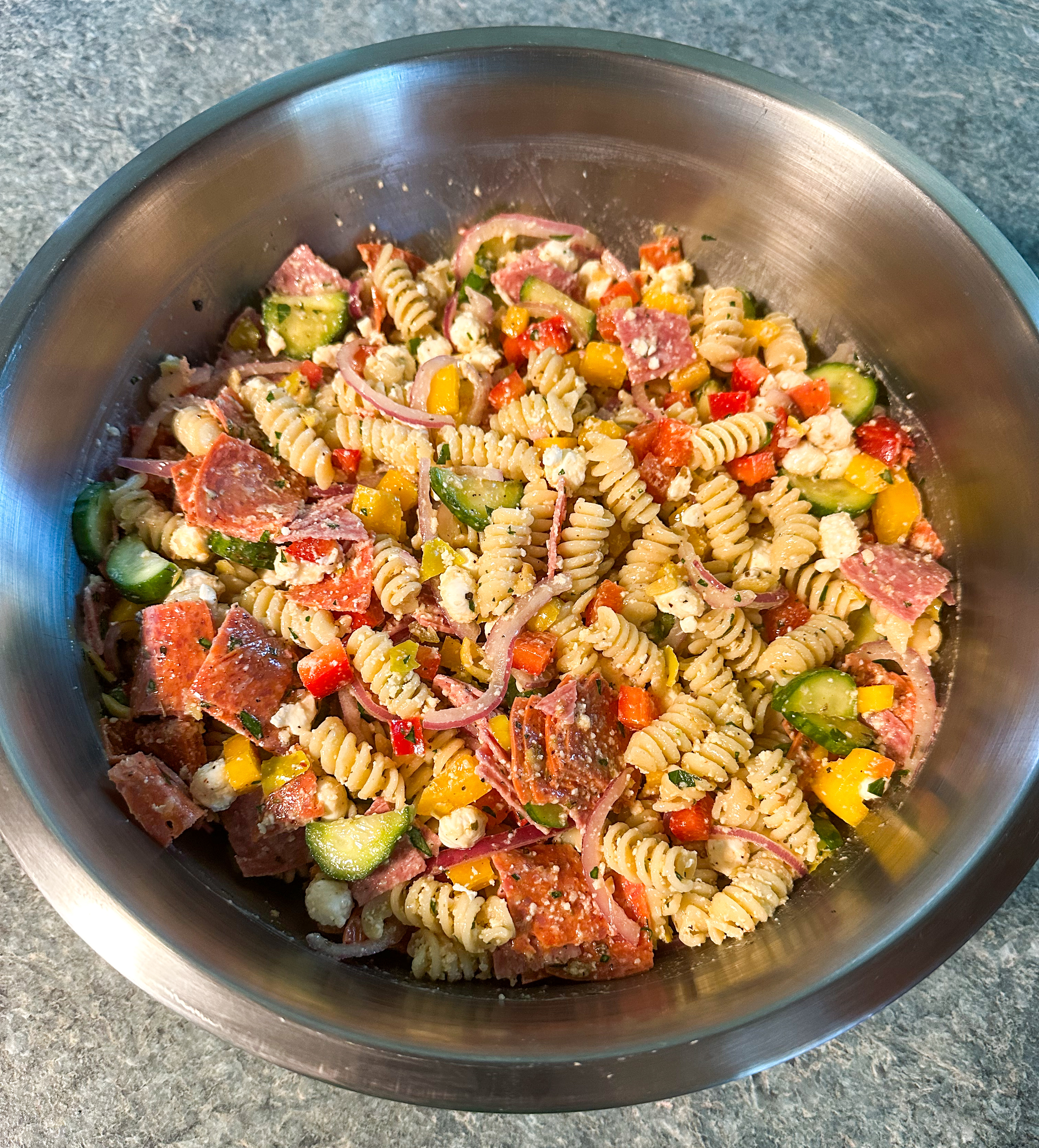Loaded Italian Deli Pasta Salad